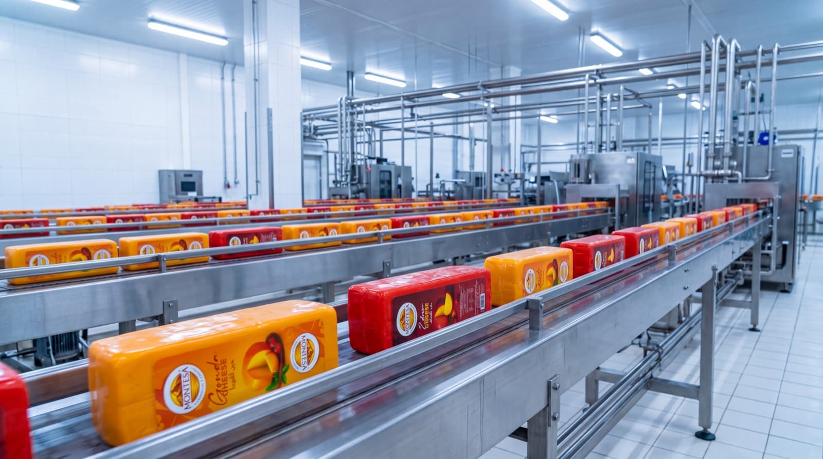 Ligne de production fromagere automatisee
